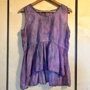 Hand Dyed Silk Top